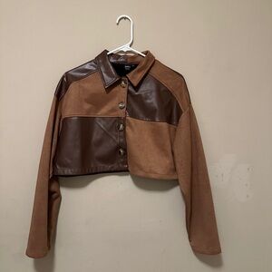 Patterned brown jacket